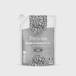 Perles de cire - Gris