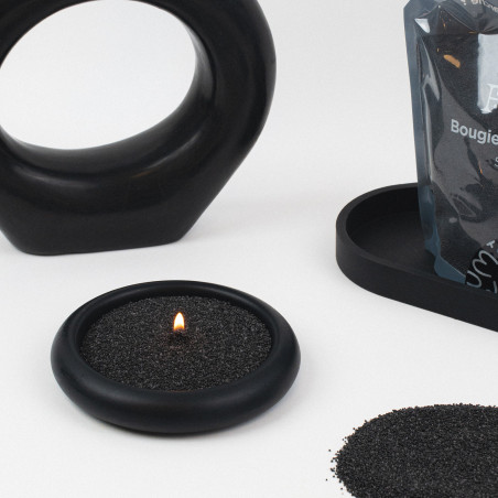 Bougie en perles de cire I Noir I -35% sur la première commande