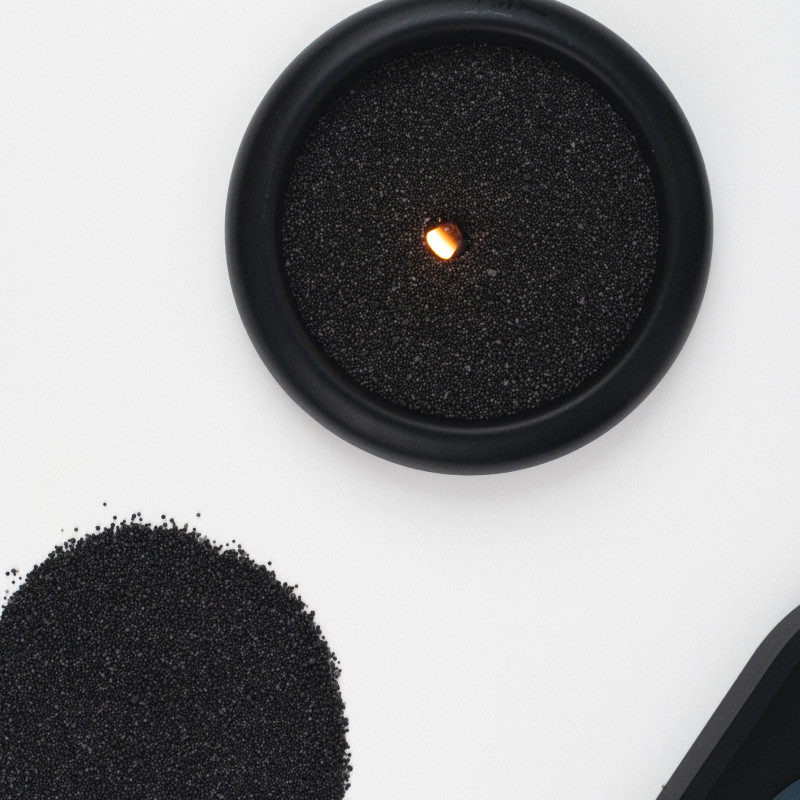 Bougie en perles de cire I Noir I -35% sur la première commande