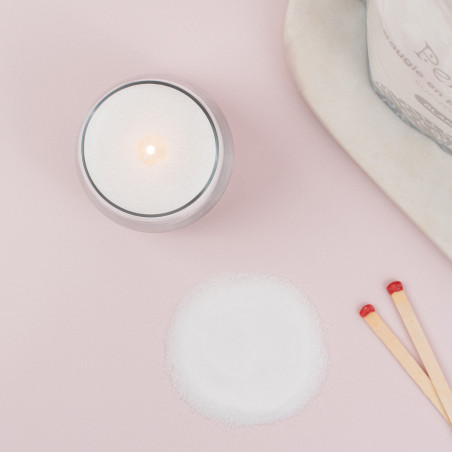 Bougie en perles de cire I Blanc I -35% sur la première commande