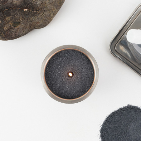 Bougie en perles de cire I Gris I -30% sur la première commande