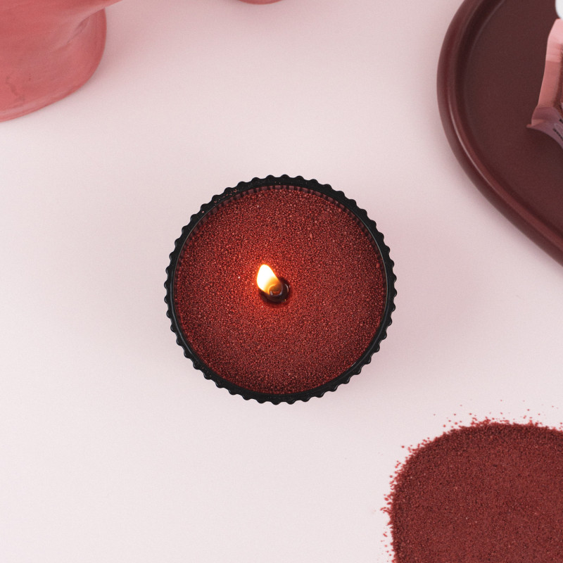 Bougie en perles de cire I Terracotta I -35% sur la première commande